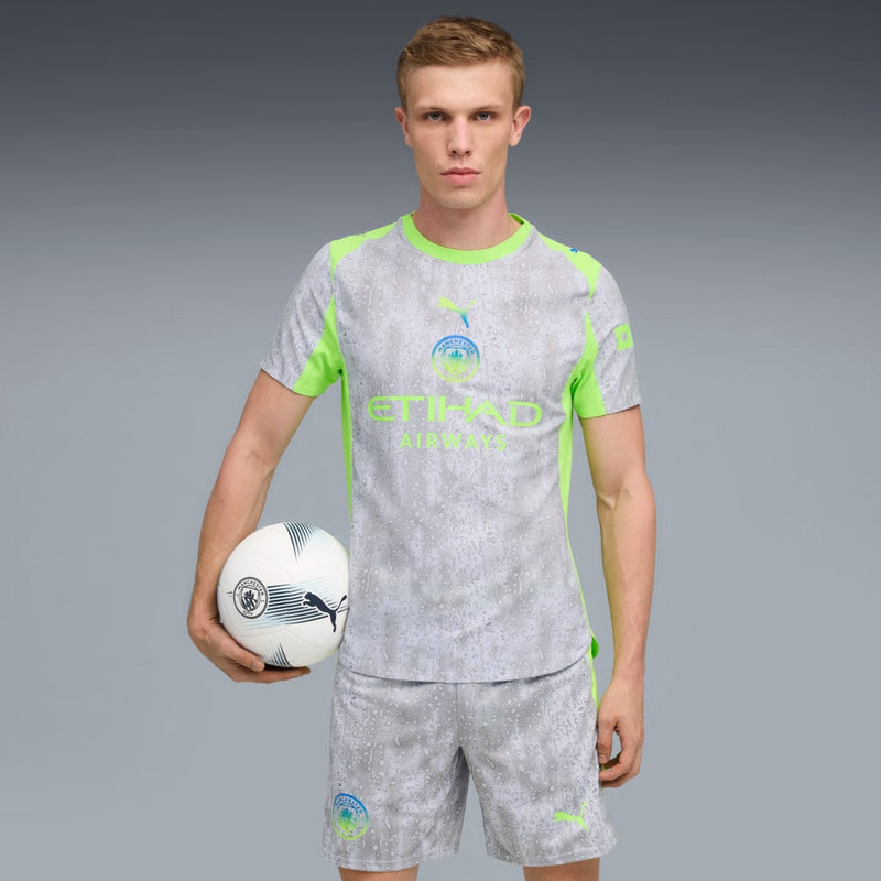 Camisola Manchester City alternativa cinza 2025/26