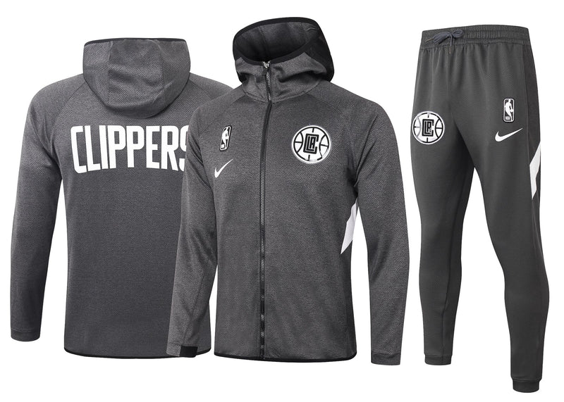 Conjunto Nike NBA Therma Flex Los Angeles Clippers Preto Treino