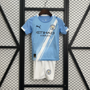 Conjunto Infantil Manchester City home 2025/26 azul