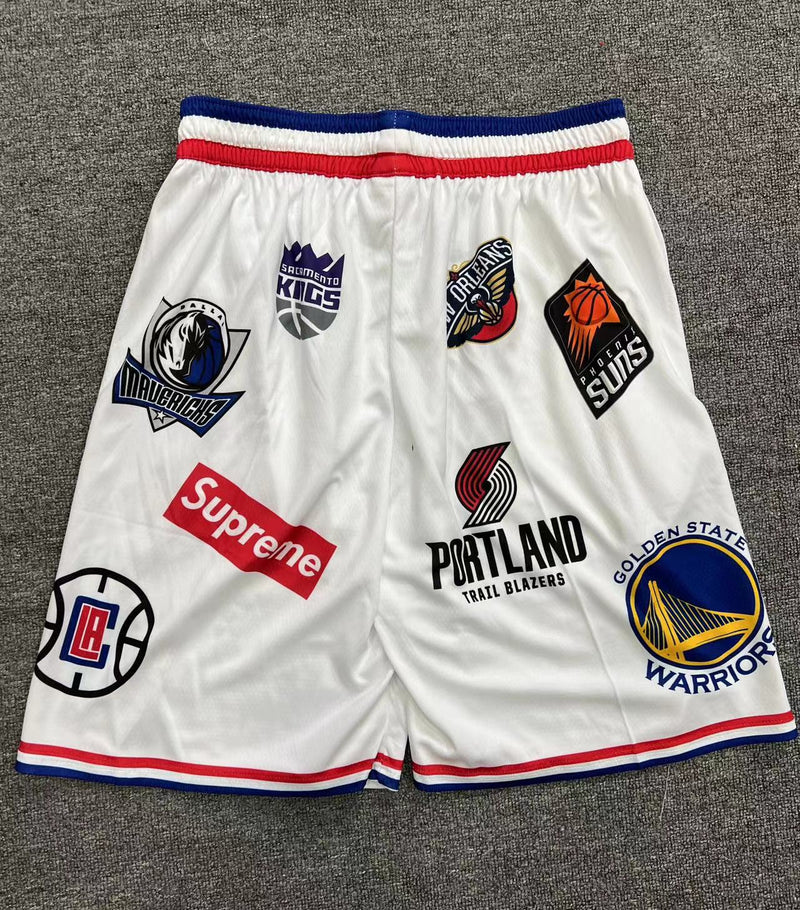 Short Supreme x NBA White