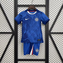 Conjunto Infantil Chelsea Home 2025/26 azul