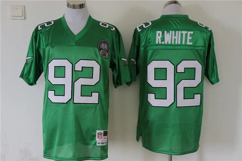 Jersey Philadelphia Eagles Mitchell & Ness Throwback Verde