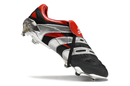 Chuteira Campo Adidas Predator Precision FG Preta e Vermelha "25th Anniversary Edition"