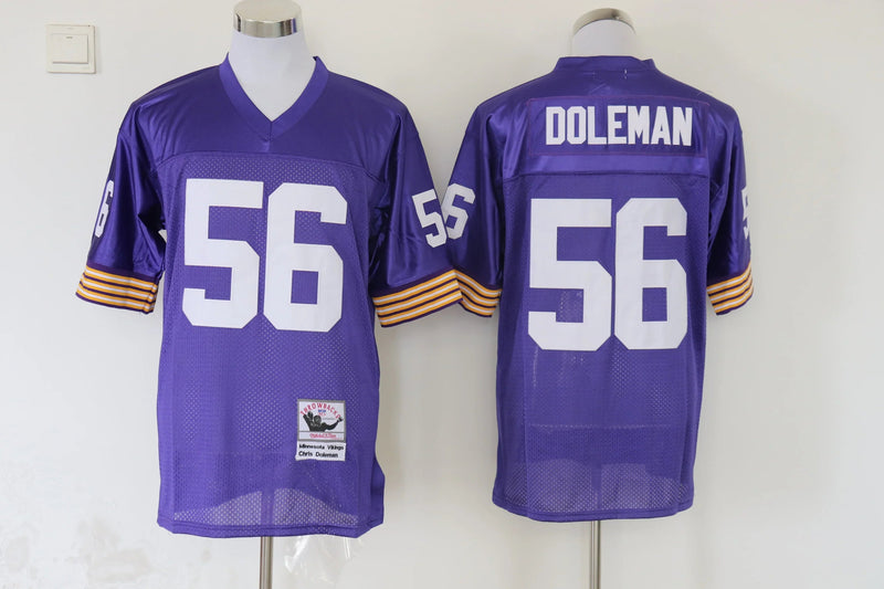 Jersey Minnesota Vikings Mitchell & Ness Throwback Roxa