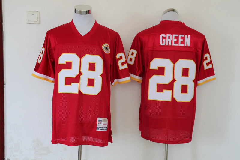 Jersey Washington Redskins Mitchell & Ness Throwback Vermelha