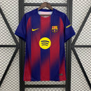 Camisola Barcelona home azul e vermelho 2025/26