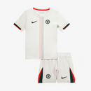 Conjunto Infantil Chelsea away branco 2025/26