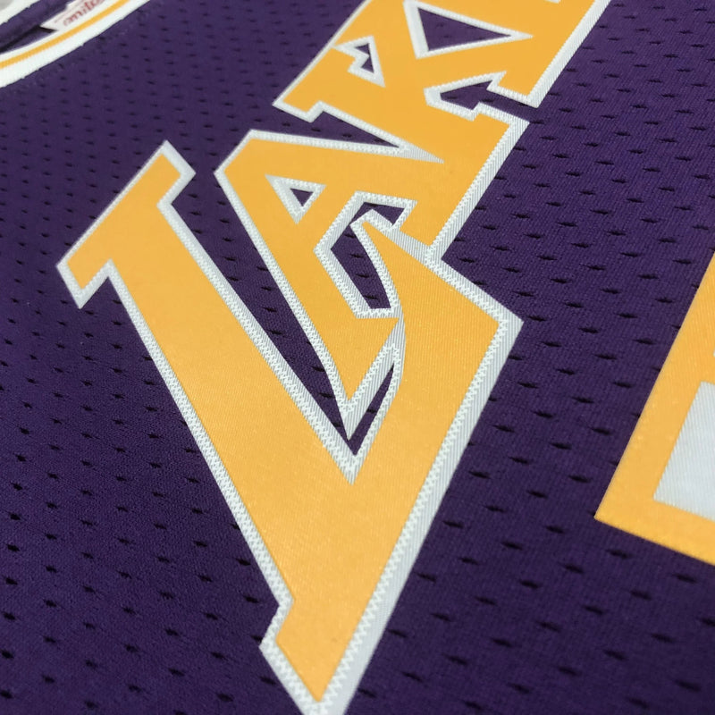 Regata Swingman Los Angeles Lakers Mitchell & Ness Roxa Hardwood Classics 1996/97