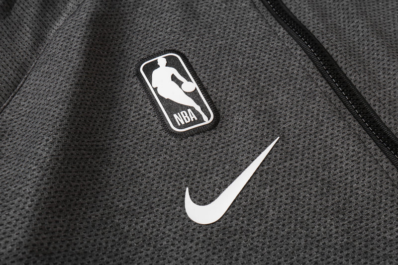 Conjunto Nike NBA Therma Flex Brooklyn Nets Preto Treino