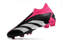 Chuteira Campo Adidas Predator Accuracy+ FG Rosa e Preto "Own You Football Pack"