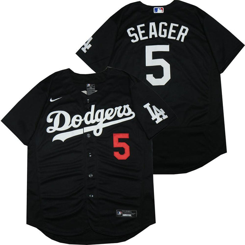 Camisa MLB Los Angeles Dodgers Jersey Preta Authentic