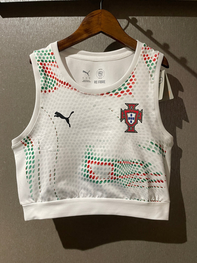 TOP FEMININO Portugal alternativo branco 2025/26 - LANÇAMENTO