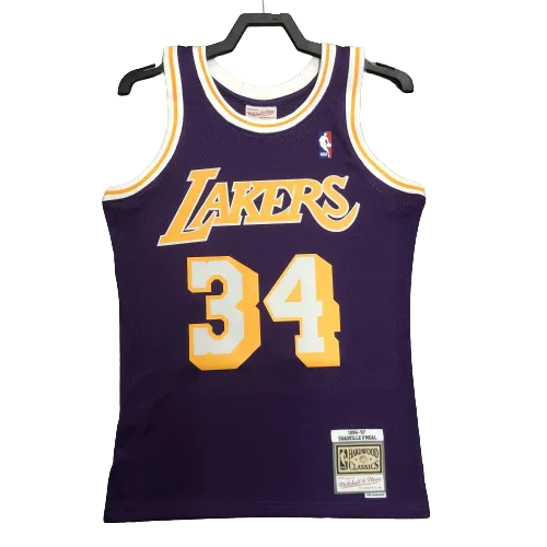 Regata Swingman Los Angeles Lakers Mitchell & Ness Roxa Hardwood Classics 1996/97