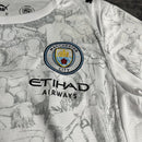 Conjunto Infantil Manchester City away 2025/26 branco