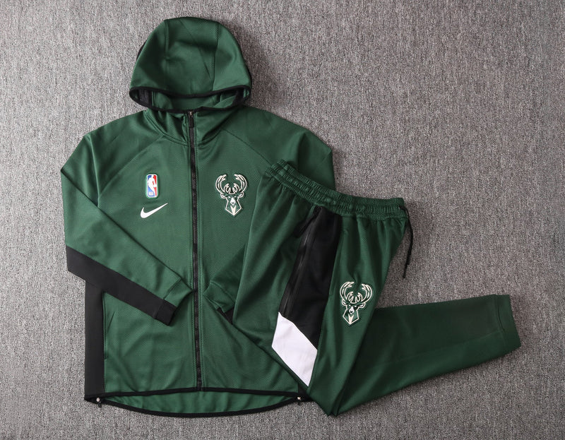 Conjunto Nike NBA Therma Flex Milwaukee Bucks Treino