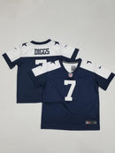 Camisa NFL Baby Jersey Dallas Cowboys Vapor Limited Azul Branca