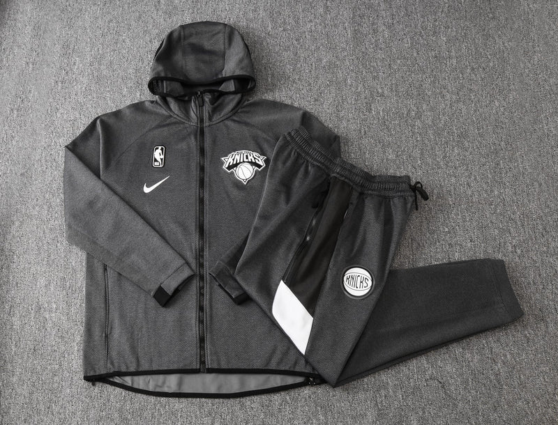 Conjunto Nike NBA Therma Flex New York Knicks Preto Treino