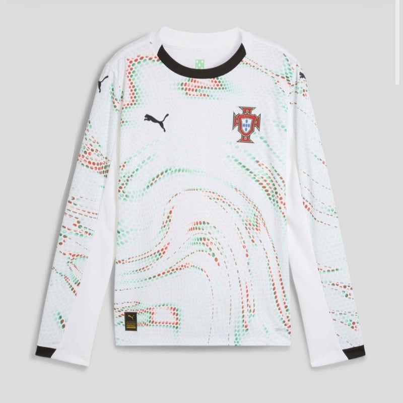 Camisola Seleção Portugal branca alternativa 2025 - MANGA LONGA PUMA