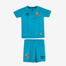 Conjunto Infantil Santos third azul 2025/26