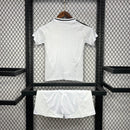 Conjunto Infantil Real Madrid home branco 2024/25