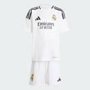 Conjunto Infantil Real Madrid home branco 2024/25