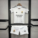 Conjunto Infantil Real Madrid home branco 2024/25