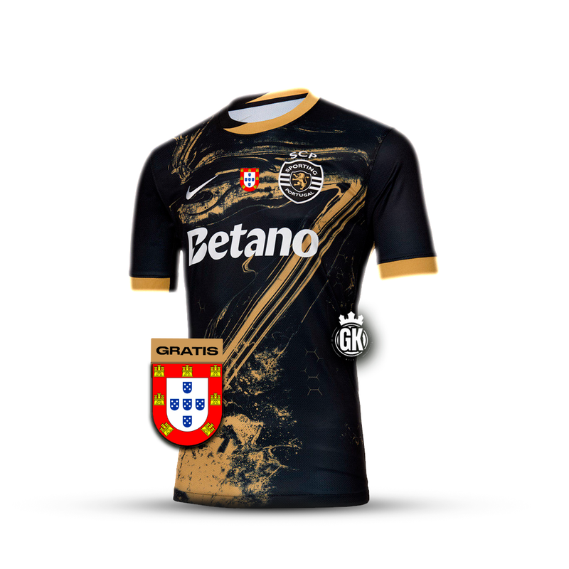 Camisola especial preta e dourada “7” Ronaldo terceiro equipamento 2024/25