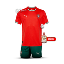 Conjunto infantil Seleção Portugal vermelho principal 2025 - PUMA