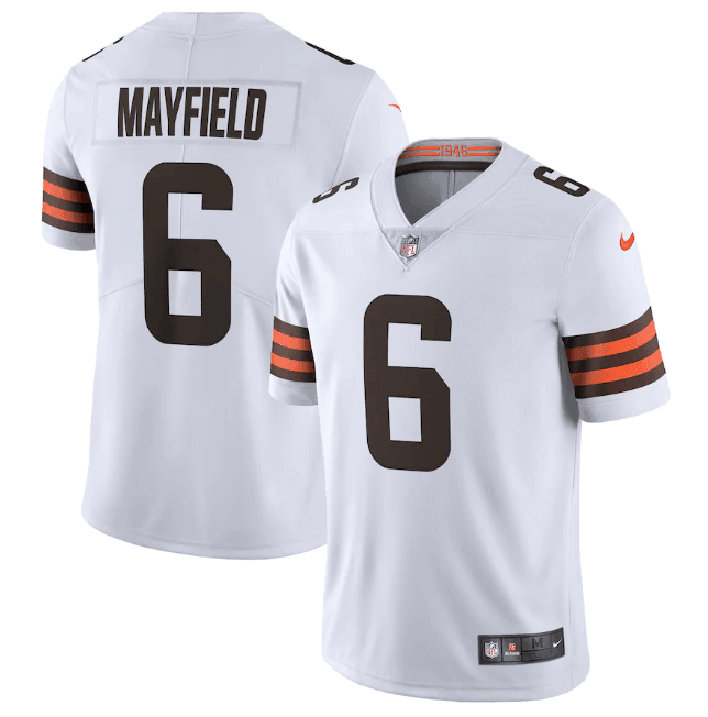Camisa NFL Cleveland Brow Vapor Limited Jersey Branca