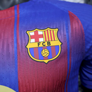 Camisola Barcelona home azul e vermelha  - Player 2025/26