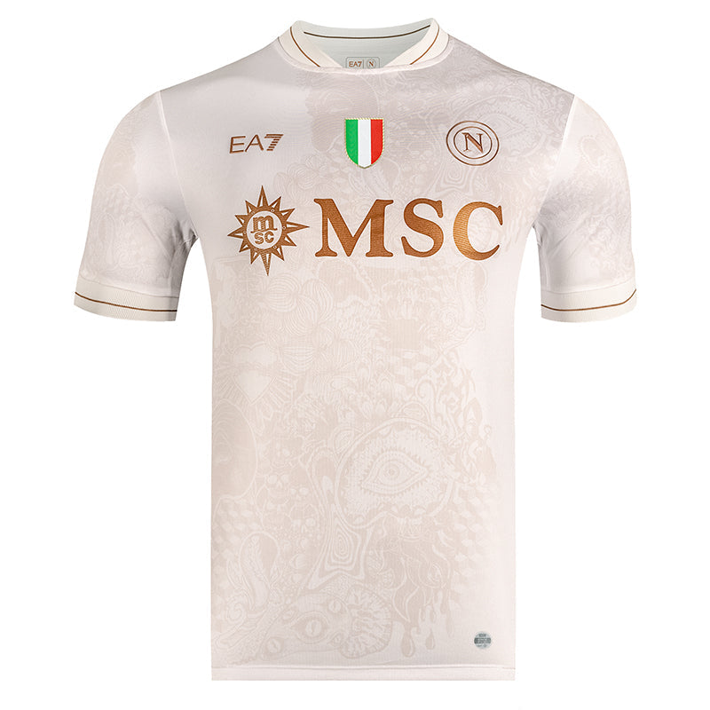 Camisola Napoles alternativo branca 2025/26 - napoli