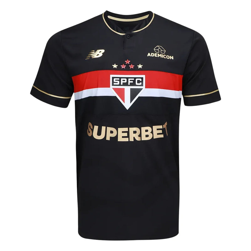 Camisa Tricolor Third 25/26 - Preta (PRÉ-VENDA)