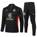 Conjunto Agasalho Treino Milan 24/25 - Preto
