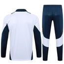 Conjunto Agasalho Treino Real Madrid 24/25 - Branco e Azul