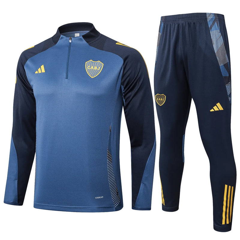 Conjunto Agasalho Treino Boca Juniors 24/25 - Azul Escuro