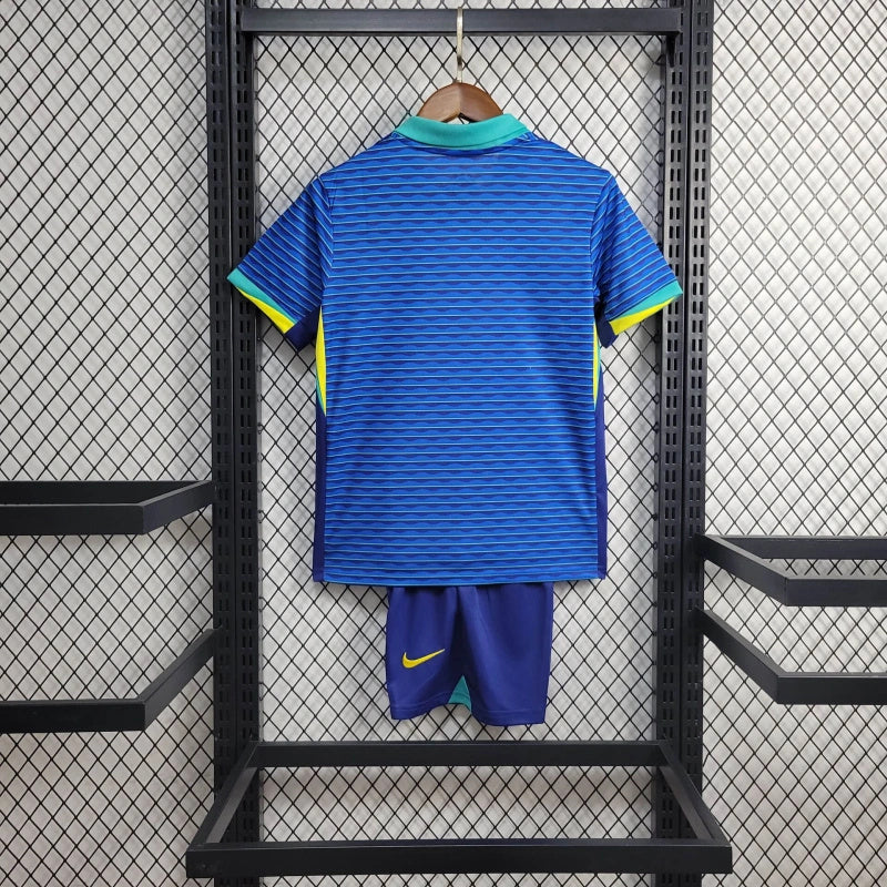 Conjunto infantil Seleção Brasileira 2024/25 Away azul