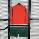 Conjunto infantil MANGA COMPRIDA Seleção Portugal vermelha home 2025 - PUMA