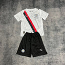 Conjunto Infantil Manchester City away 2025/26 branco