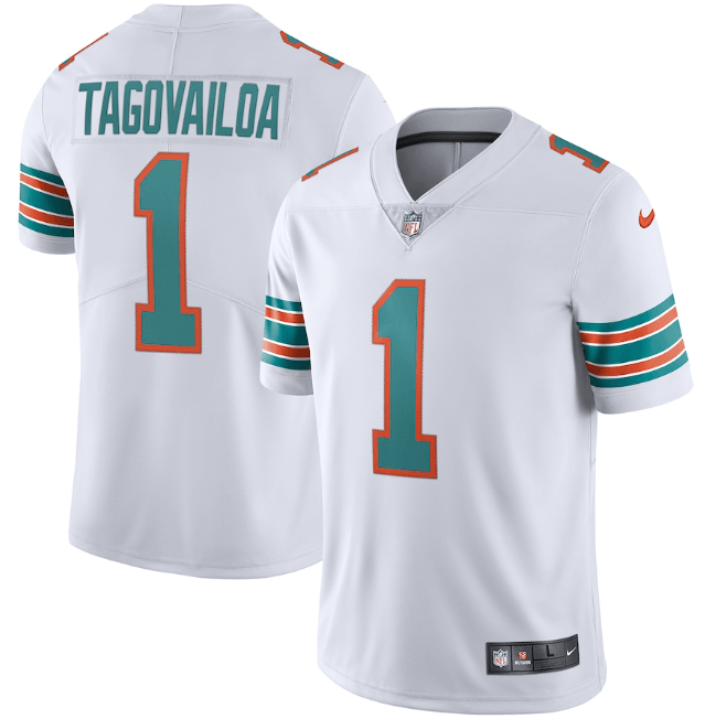 Camisa NFL Miami Dolphins Vapor Limited Jersey Branca Alternativa