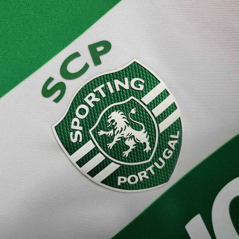 Camisola principal verde/branca CAMPEÃO NACIONAL + BADGE CAMPEÃO 2023/24