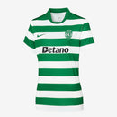 Camisola FEMININA principal 2025/26 verde e branca - LANÇAMENTO