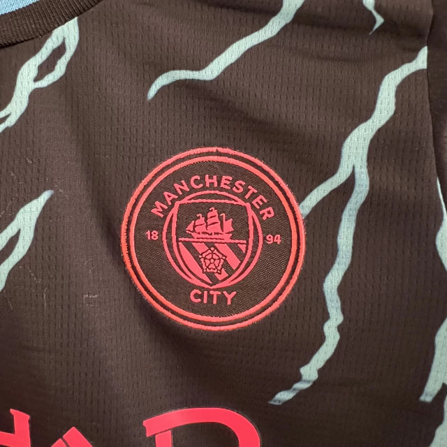 Conjunto Infantil Manchester City Third 2023/24