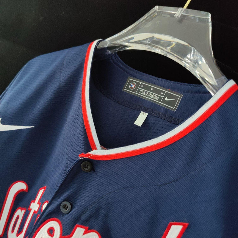 Jersey Washington Nationals Azul Torcedor