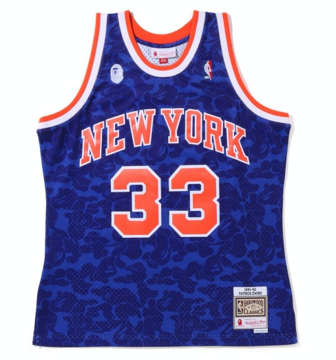 Regata Swingman BAPE X New York Knicks Mitchell & Ness Hardwood Classics 1991/92