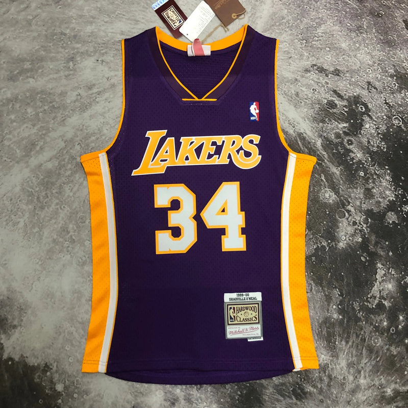 Regata Swingman Los Angeles Lakers Mitchell & Ness Roxa Hardwood Classics 1999/00