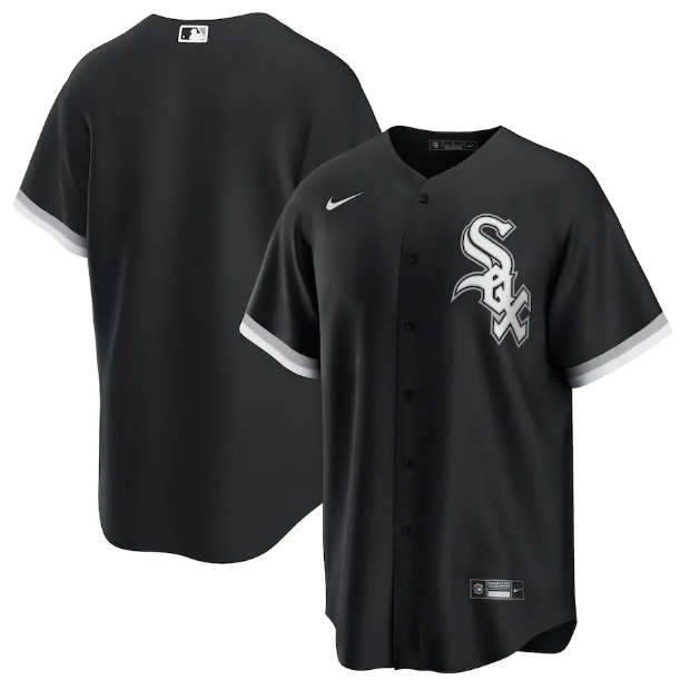 Camisa MLB Chicago White Sox Jersey Preta Torcedor