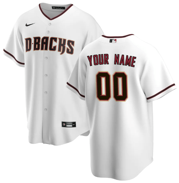 Jersey Arizona Diamondbacks Branca Torcedor