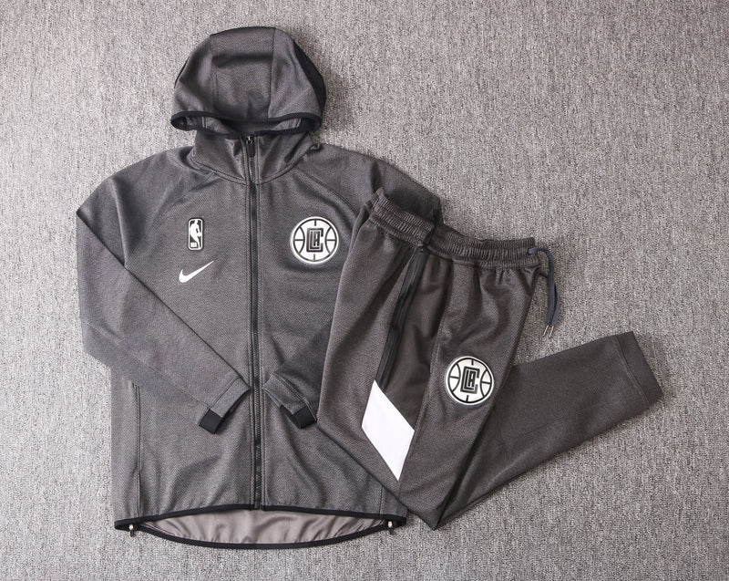 Conjunto Nike NBA Therma Flex Los Angeles Clippers Preto Treino