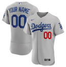 Camisa MLB Los Angeles Dodgers Jersey Cinza Authentic