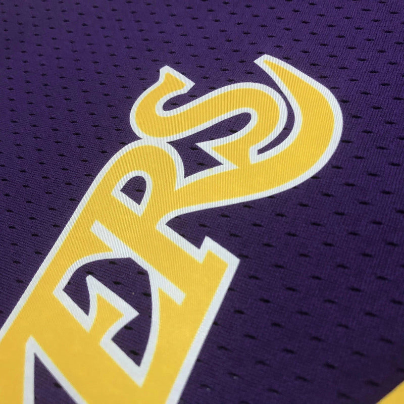 Regata Cropped Kobe Bryant Los Angeles Lakers Mitchell & Ness Hardwood Classics Roxa